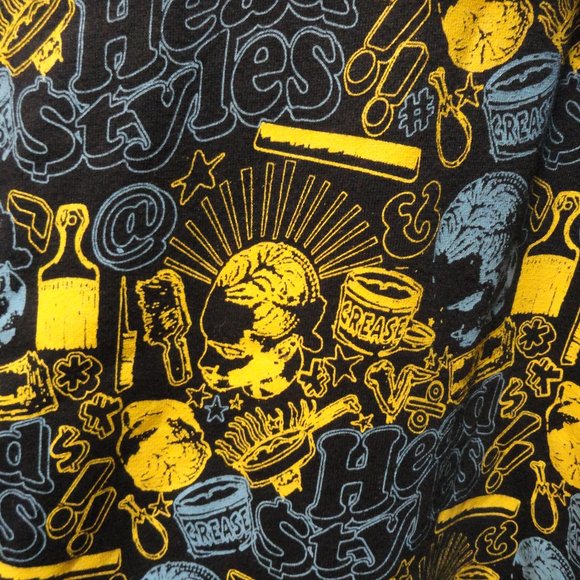 Johnny Blaze Barber Shop Hair styles Full zip Colorful Hoodie~Unique VTG - Picture 4 of 5